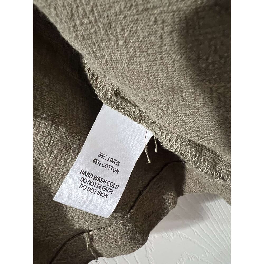 Lulus Women Carlow Olive Green Jacket Size XL Linen Cotton A001620 - Picture 7 of 9